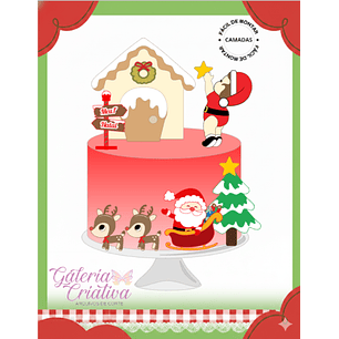Arquivo Topo de Bolo Natal Bebê e Trenó
