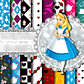 Kit Digital Papéis Alice no País das Maravilhas  - Thumbnail 1