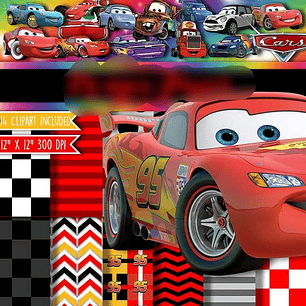 Kit Digital Papéis Carros 