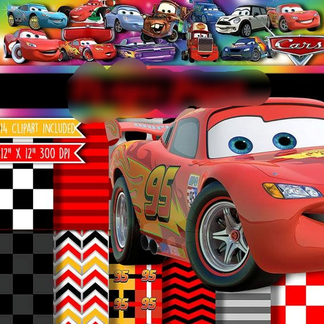 Kit Digital Papéis Carros  1