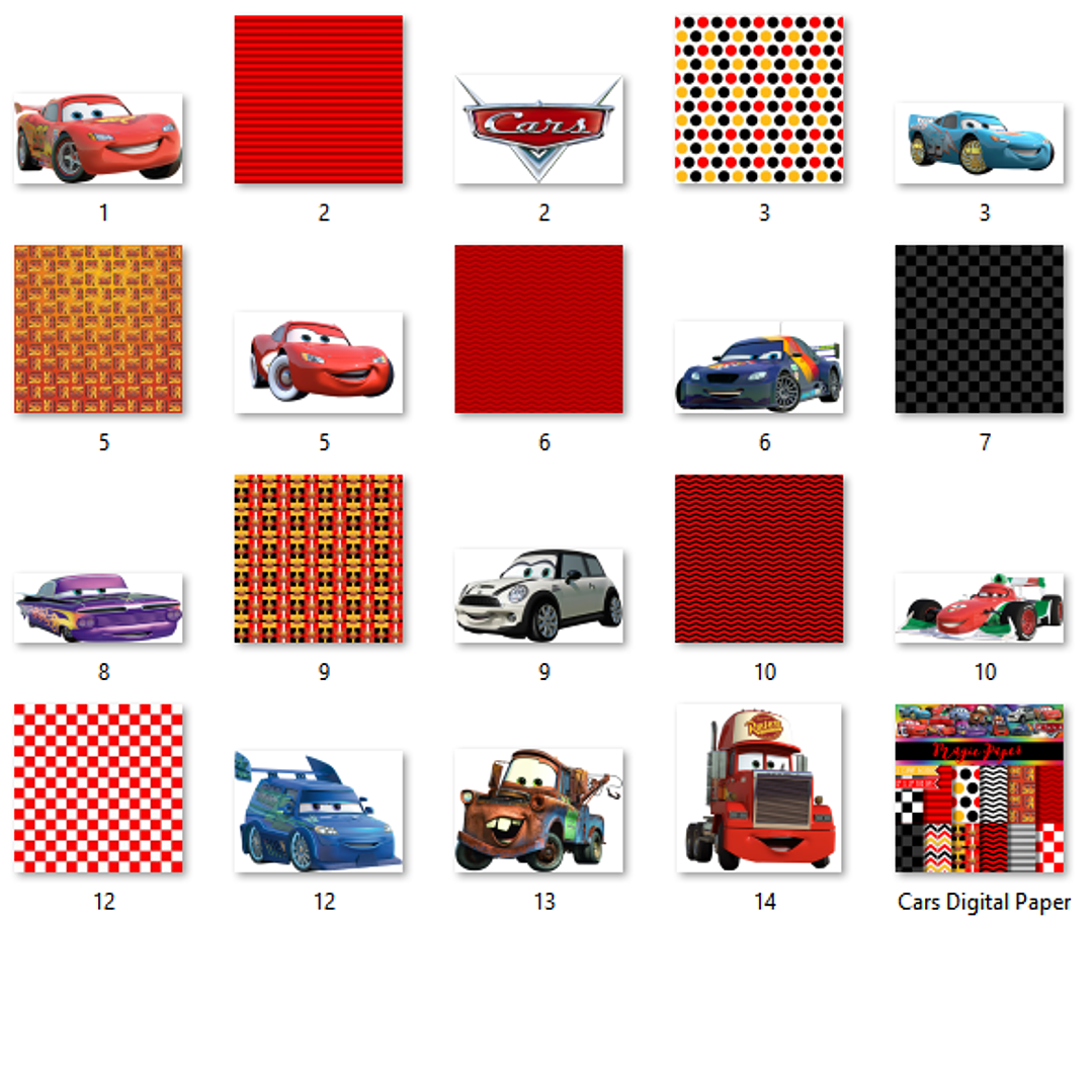 Kit Digital Papéis Carros  2