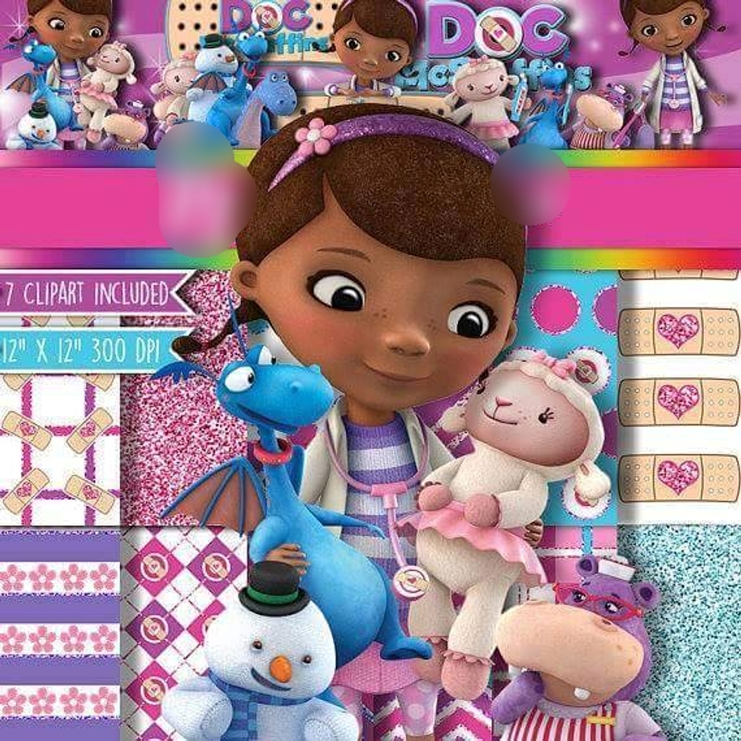 Kit Digital Papéis Doutora Brinquedo  1