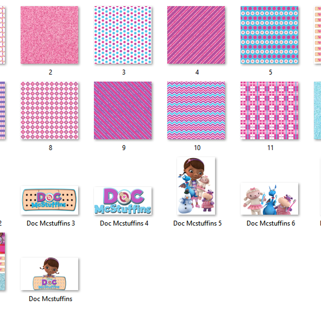 Kit Digital Papéis Doutora Brinquedo  2