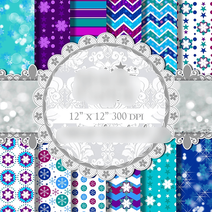 Kit Digital Papéis Frozen  1