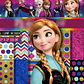 Kit Digital Papéis Frozen Anna - Thumbnail 1