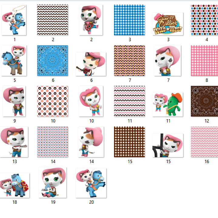 Kit Digital Papéis Papel Mágico Xerife Callie 2