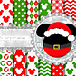 Kit Digital Papéis Mickey Mouse Natal - Thumbnail 1