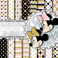 Kit Digital Papéis Minnie Mouse Ouro Rosa  - Thumbnail 1