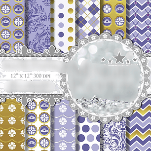 Kit Digital Papéis Princesinha Sofia 