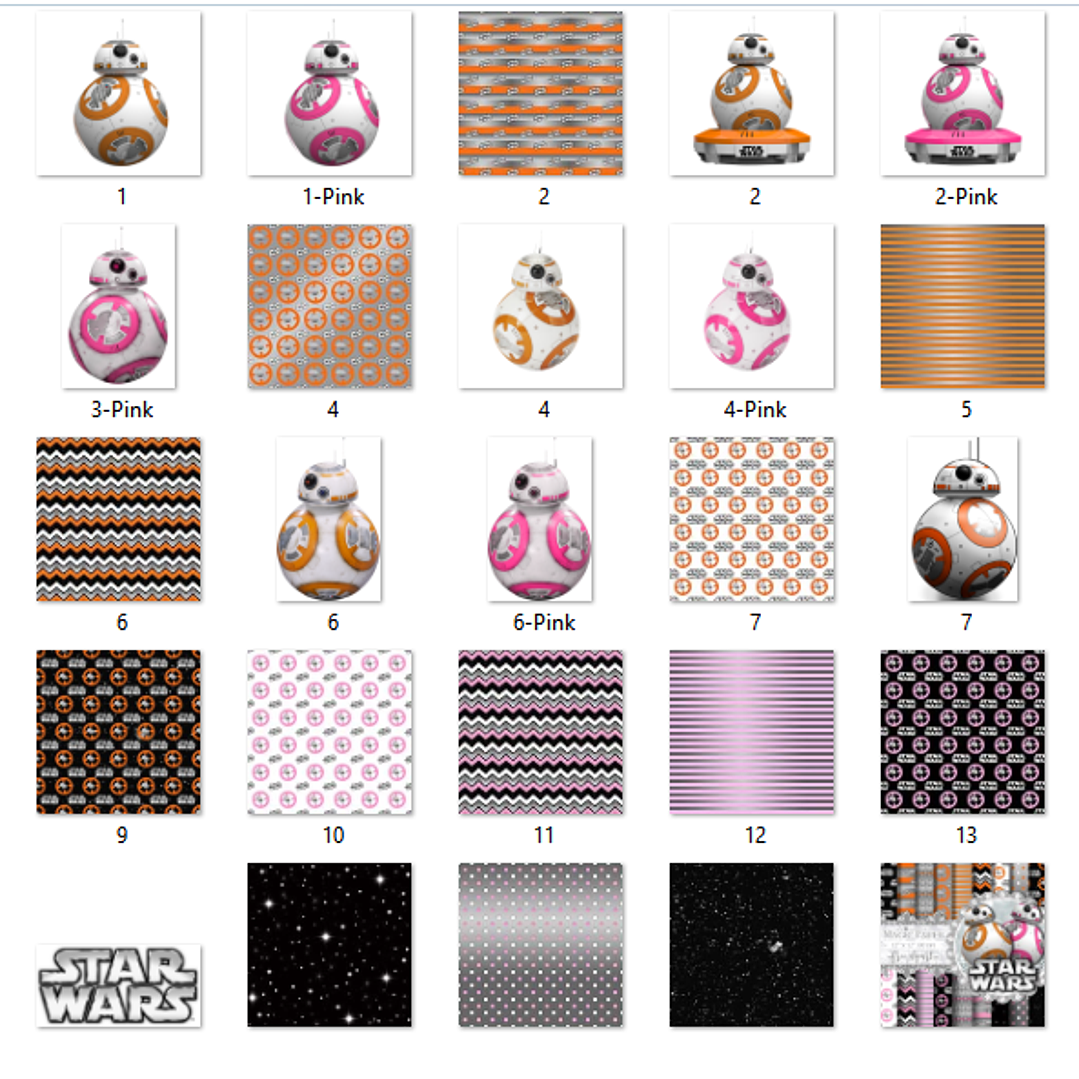 Kit Digital Papéis Star Wars  2