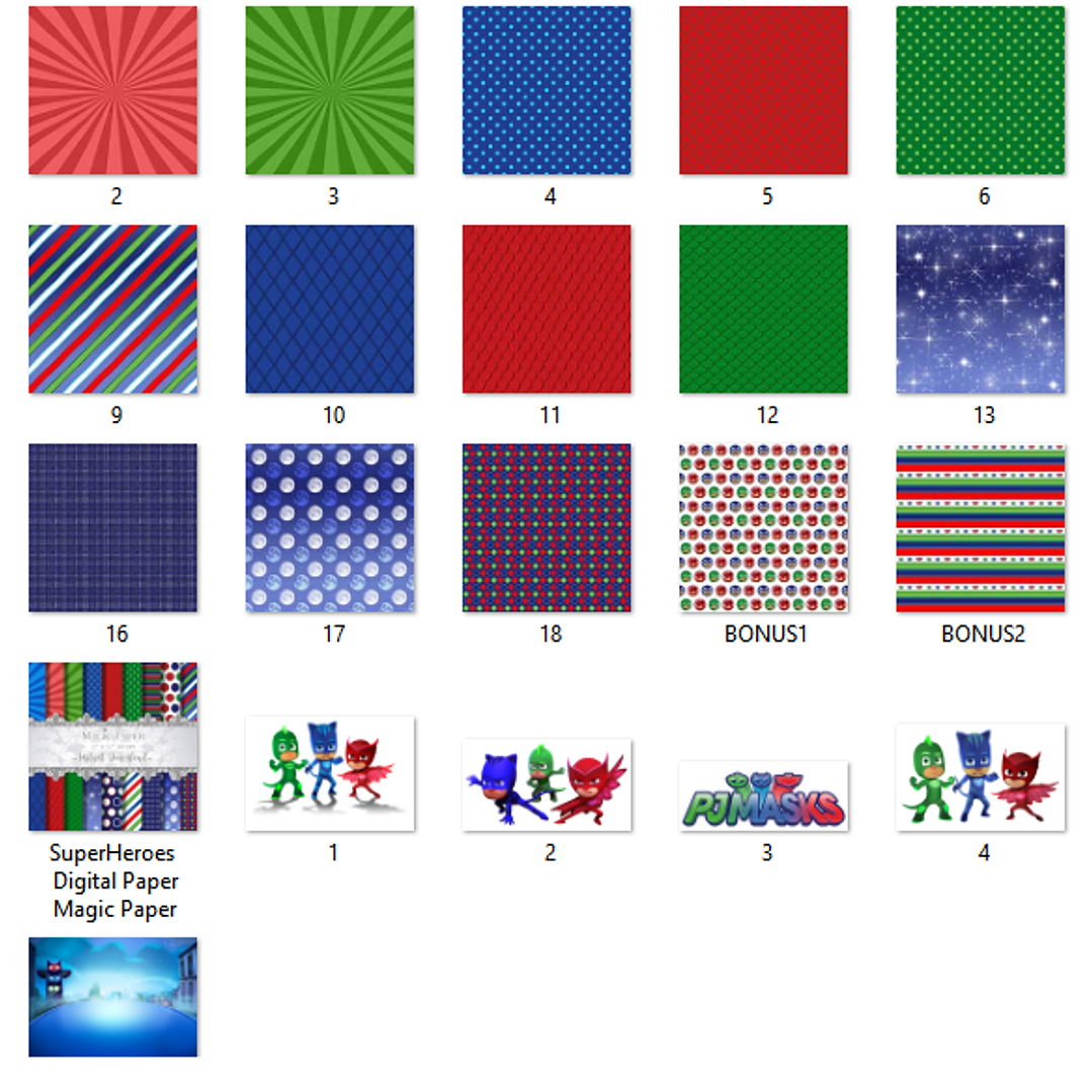 Kit Digital Papéis Super Heróis  2