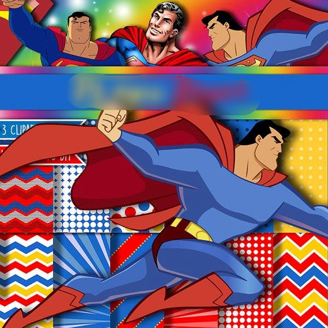 Kit Digital Papéis Superman  1