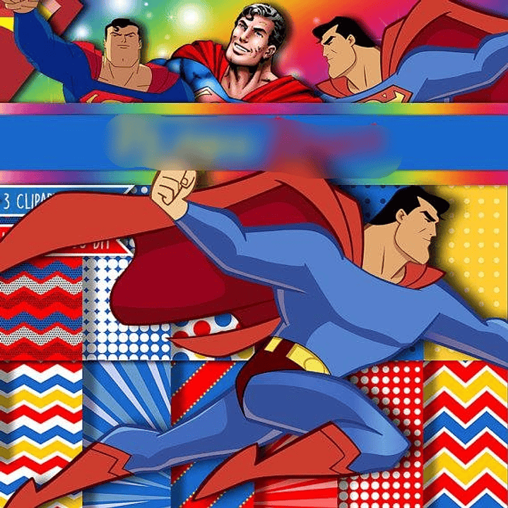 Kit Digital Papéis Superman  1