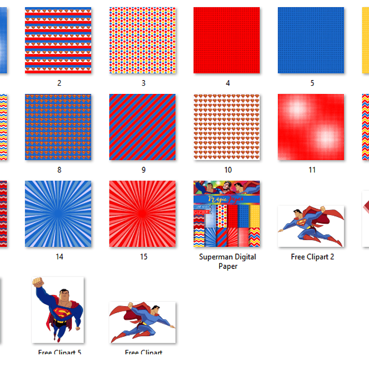 Kit Digital Papéis Superman  2