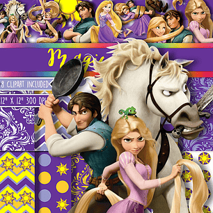 Kit Digital Papéis Enrolados 