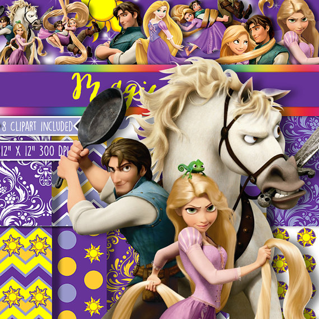 Kit Digital Papéis Enrolados  1