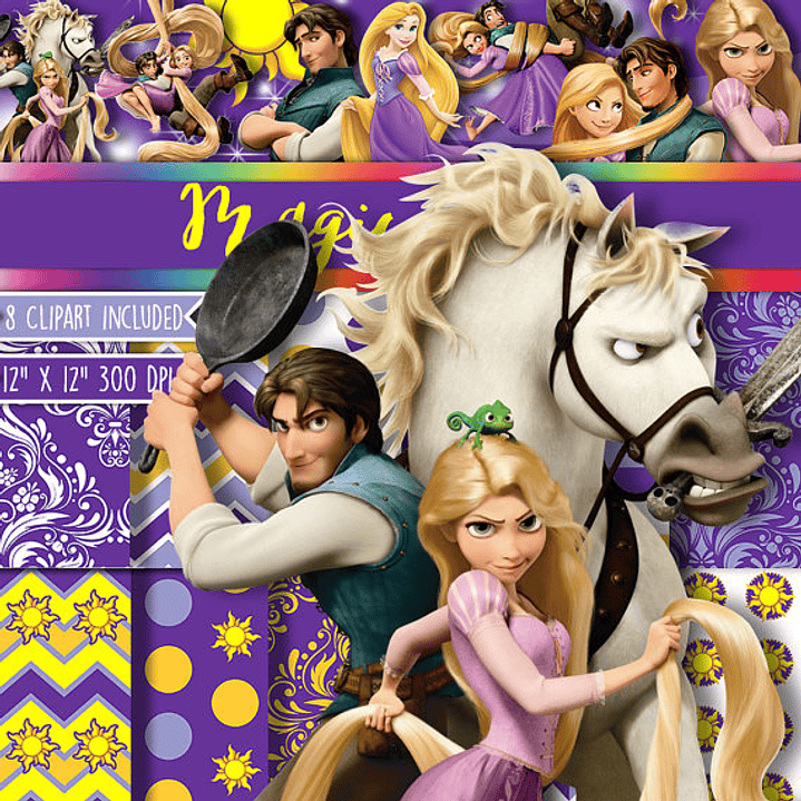 Kit Digital Papéis Enrolados  1