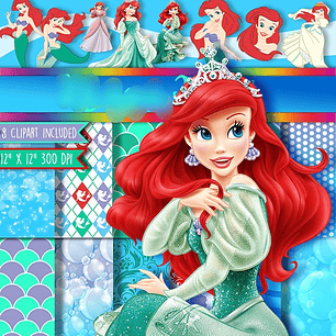 Kit Digital Papéis Ariel 