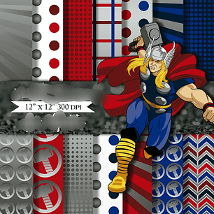 Kit Digital Papéis Thor