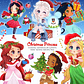 Kit Digital Natal Princesas - Thumbnail 1