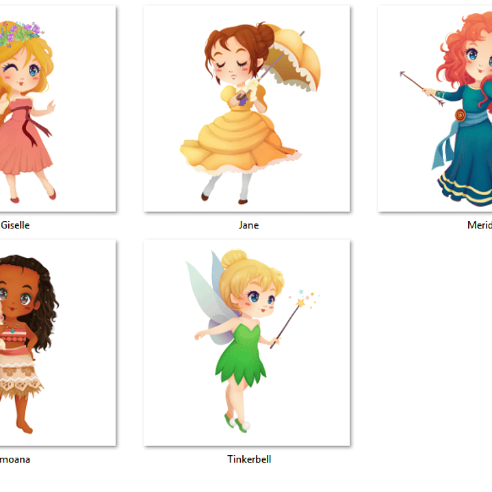 Kit Digital Pequenas Princesas 4 2