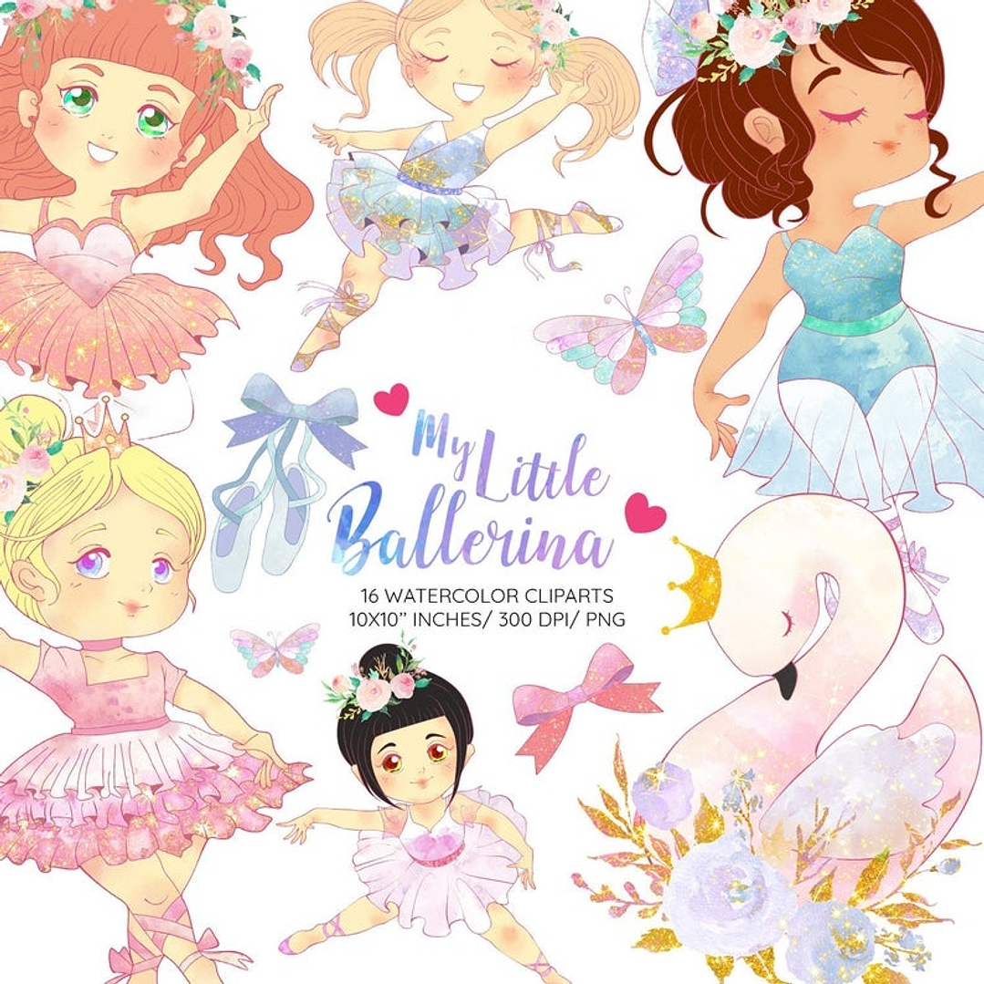 Kit Digital Minha Pequena Bailarina  1