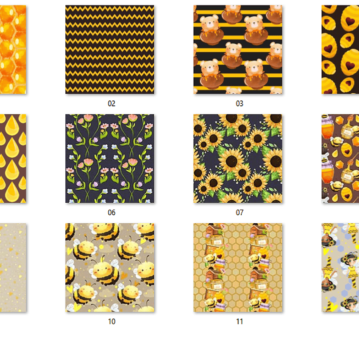 Kit Digital Papéis Abelhinha Colmeia  2