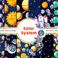 Kit Digital Papéis Sistema Solar - Thumbnail 1