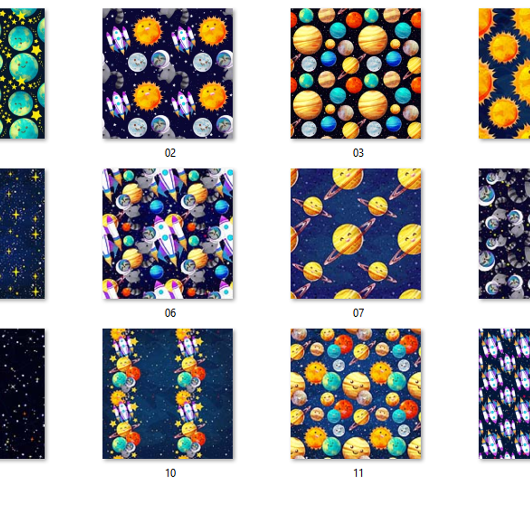 Kit Digital Papéis Sistema Solar 2