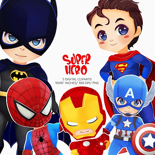 Kit Digital Super Heróis 