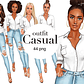 Kit Digital Mulher Roupa Casual - Thumbnail 1