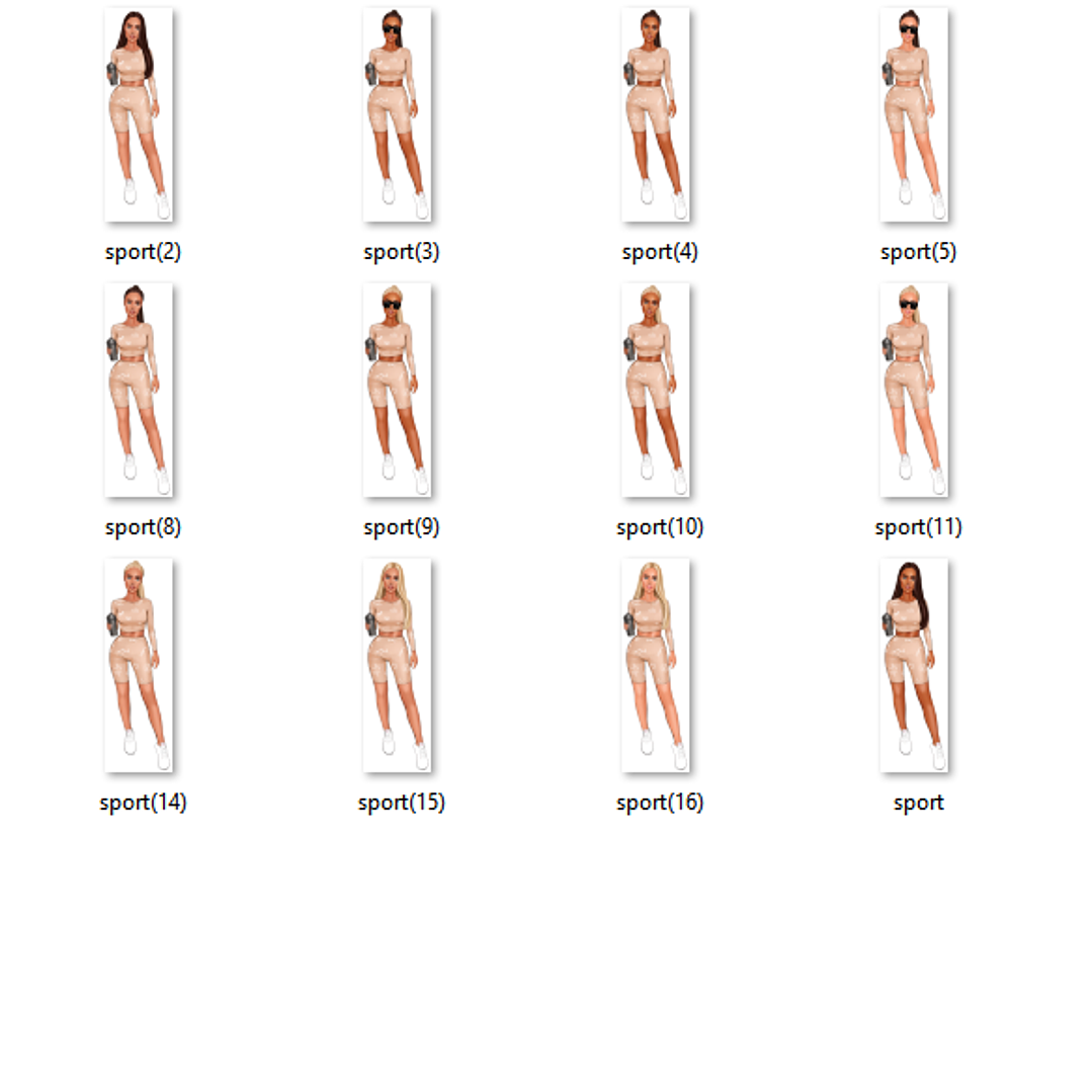 Kit Digital Mulheres com Roupa de Academia  2