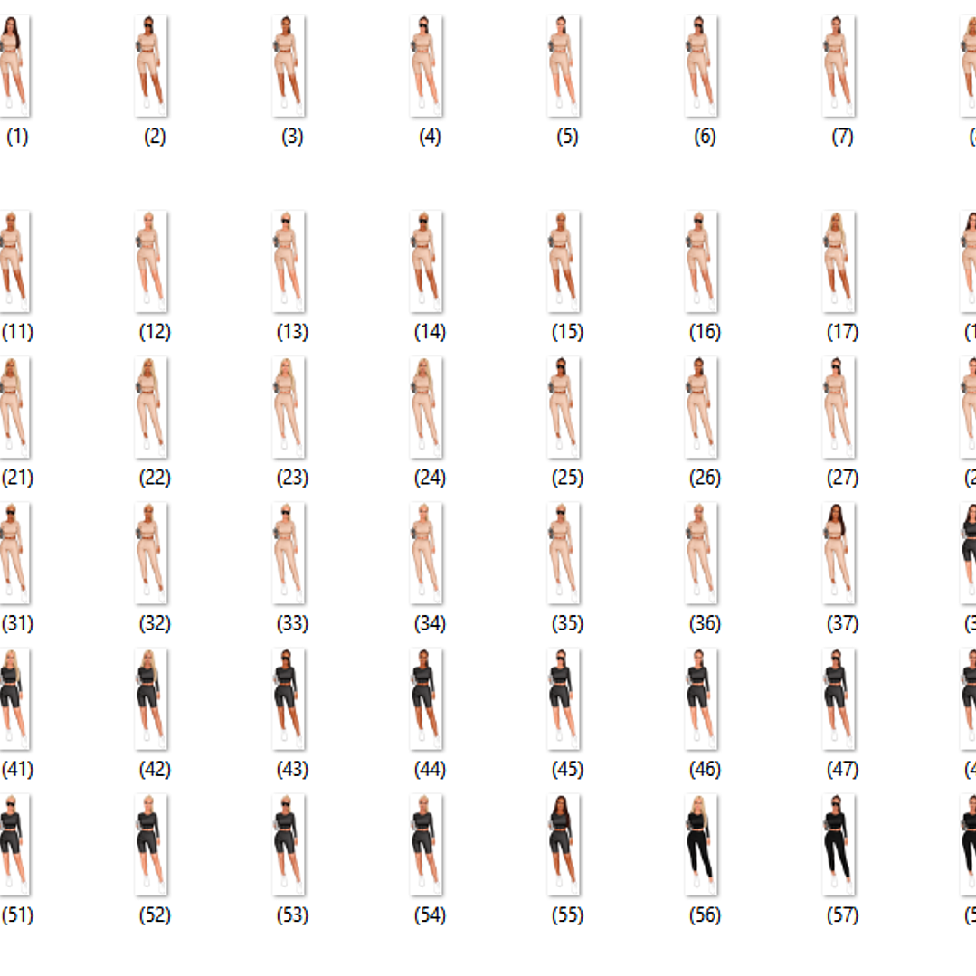 Kit Digital Mulheres com Roupa de Academia  3