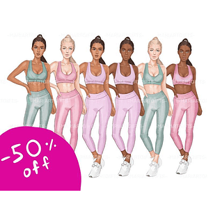 Kit Digital Garotas Esportistas