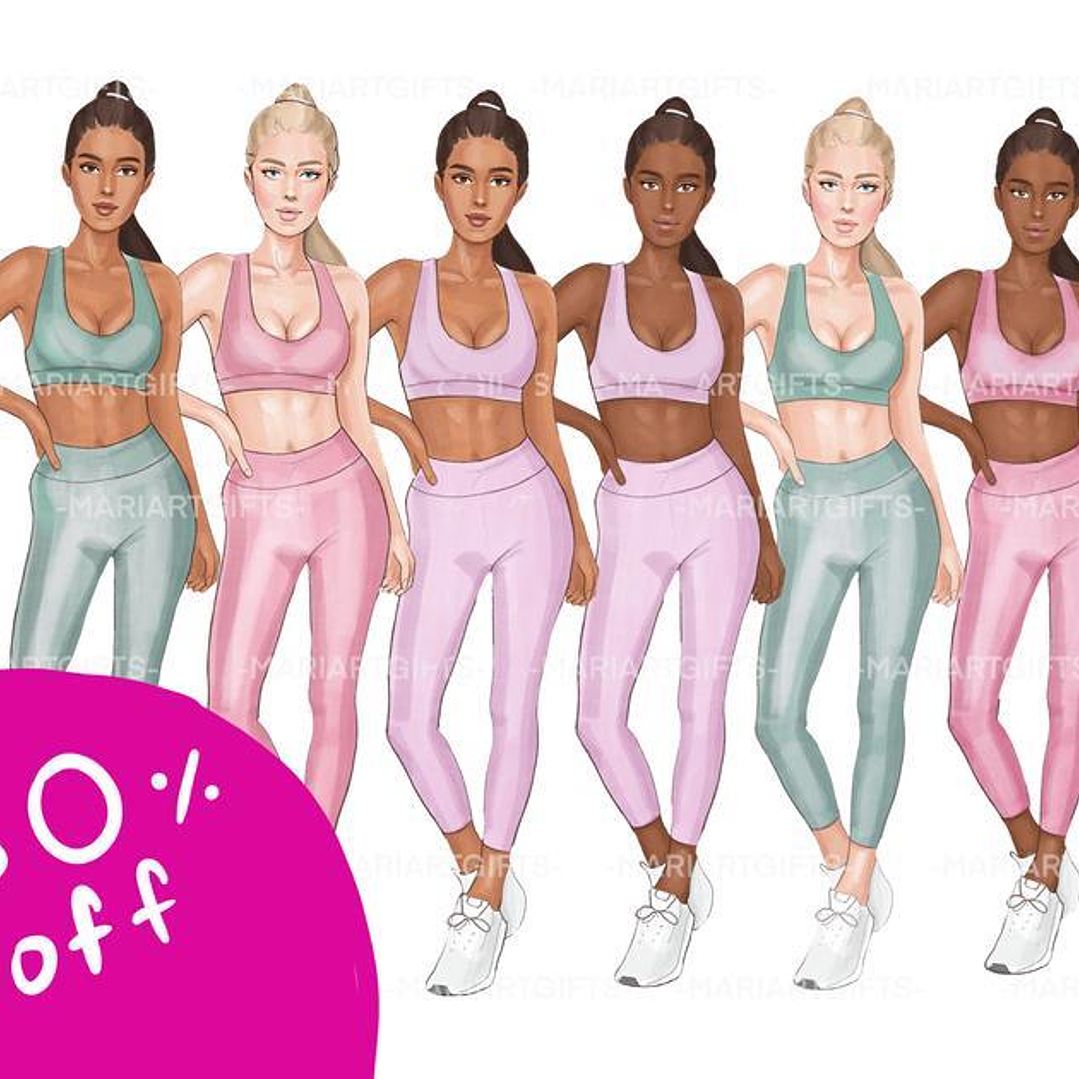 Kit Digital Garotas Esportistas 1