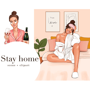 Kit Digital Fique em Casa Mulher 