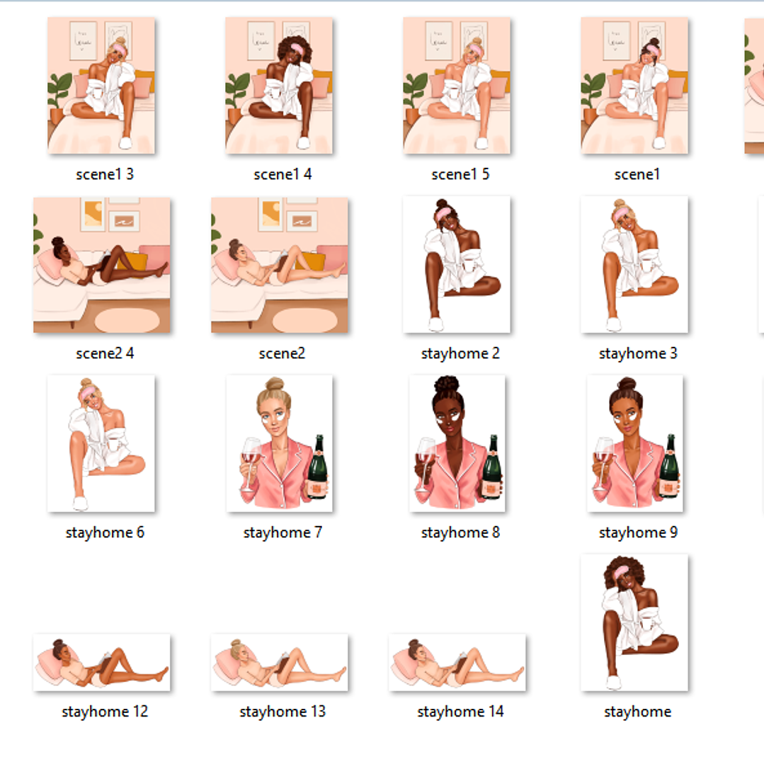 Kit Digital Fique em Casa Mulher  2