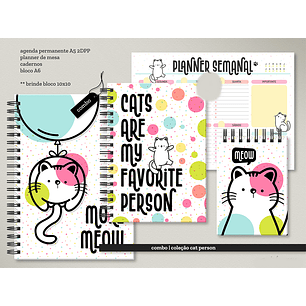 Arquivo Combo Encadernação Cat Person