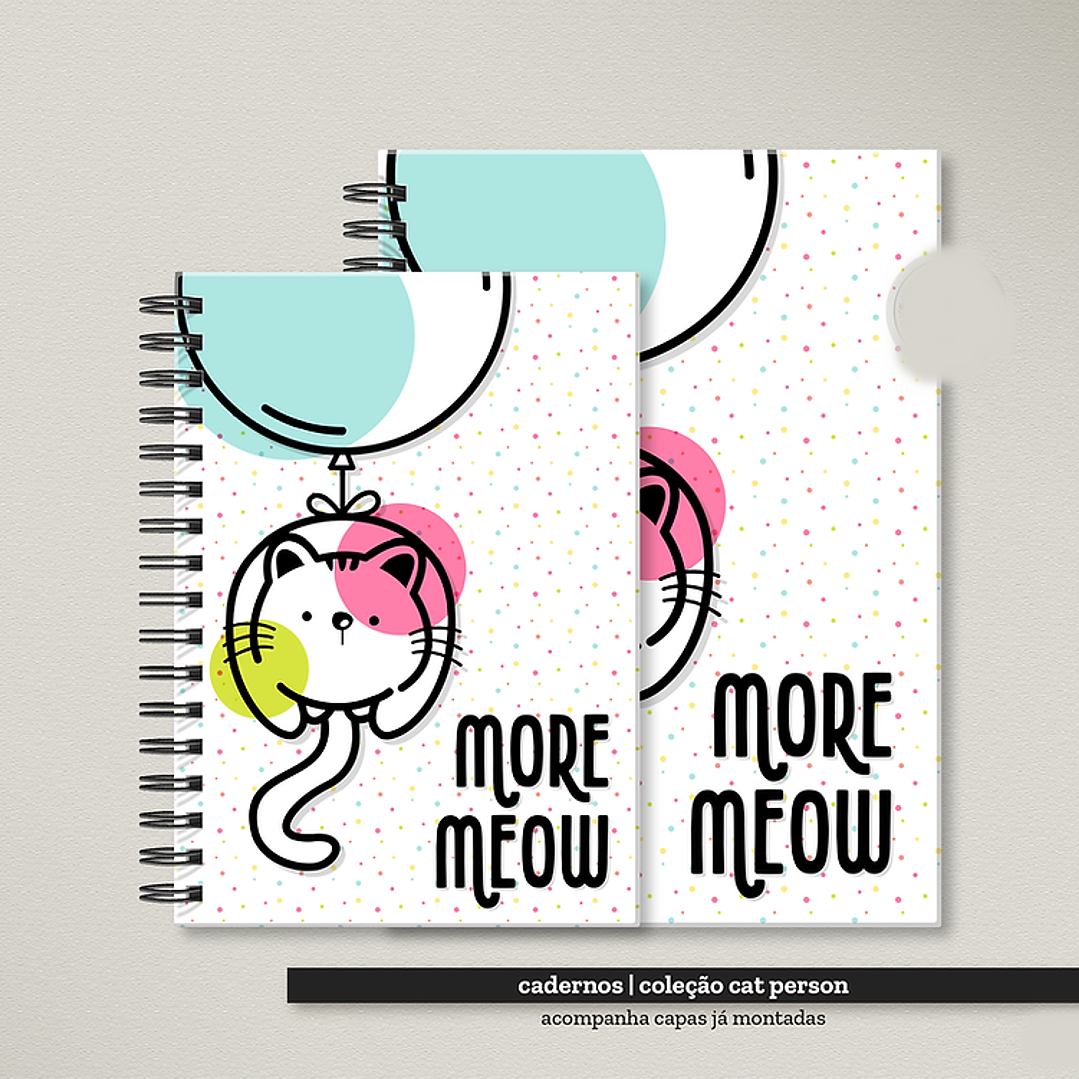 Arquivo Combo Encadernação Cat Person 4