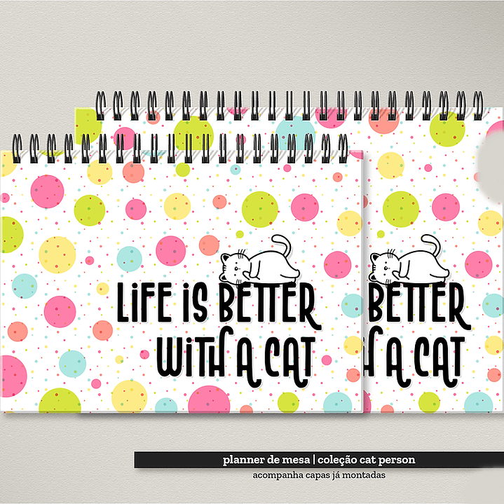 Arquivo Combo Encadernação Cat Person 5