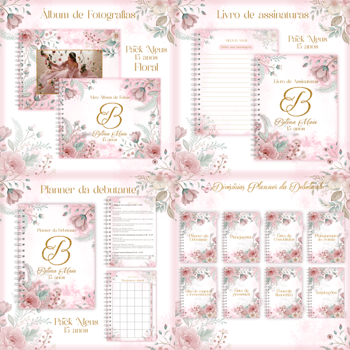 Arquivo Combo 15 anos Debutante Floral 1