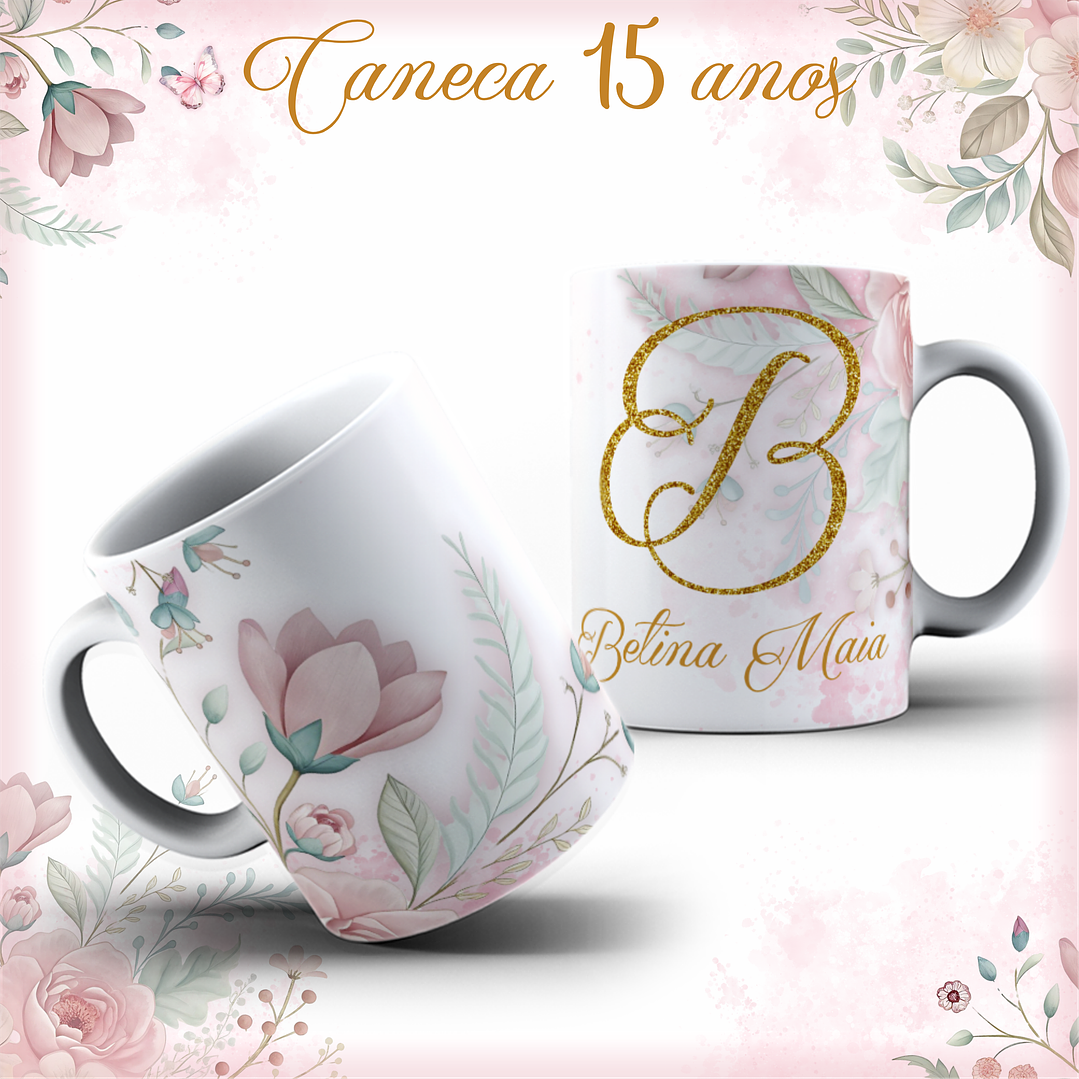 Arquivo Combo 15 anos Debutante Floral 6