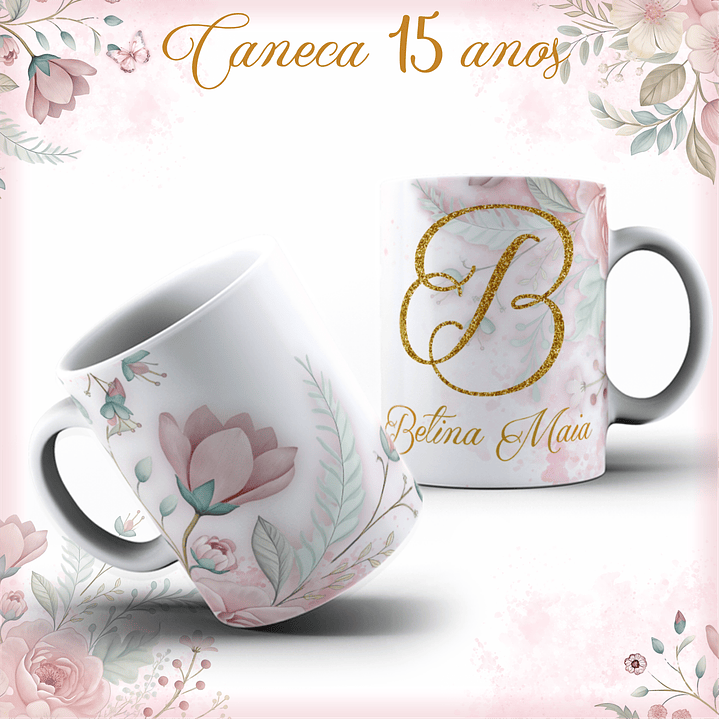 Arquivo Combo 15 anos Debutante Floral 6