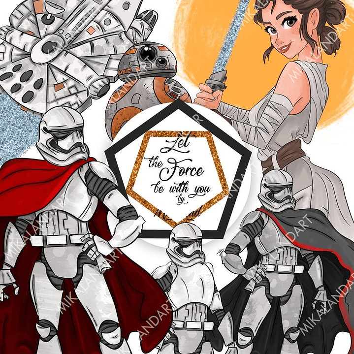 Kit Digital Que a Força Esteja com Você, Jet 1