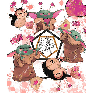 Kit Digital Baby Yoda 