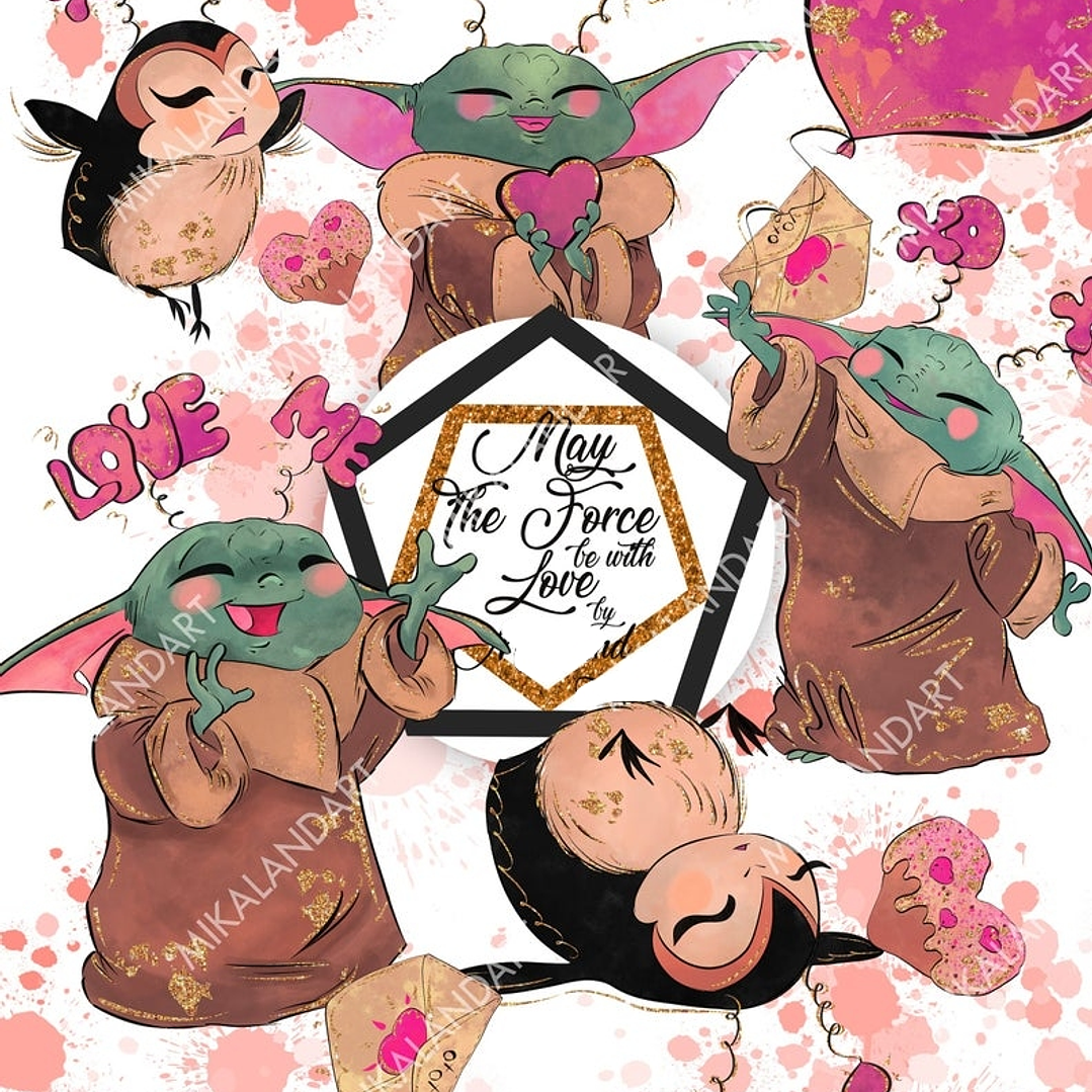 Kit Digital Baby Yoda  1