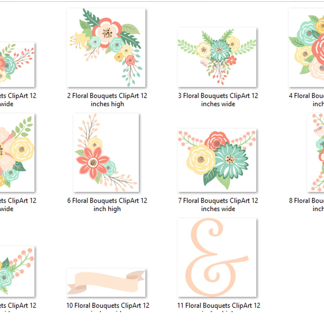 Kit Digital Buquê Floral 2