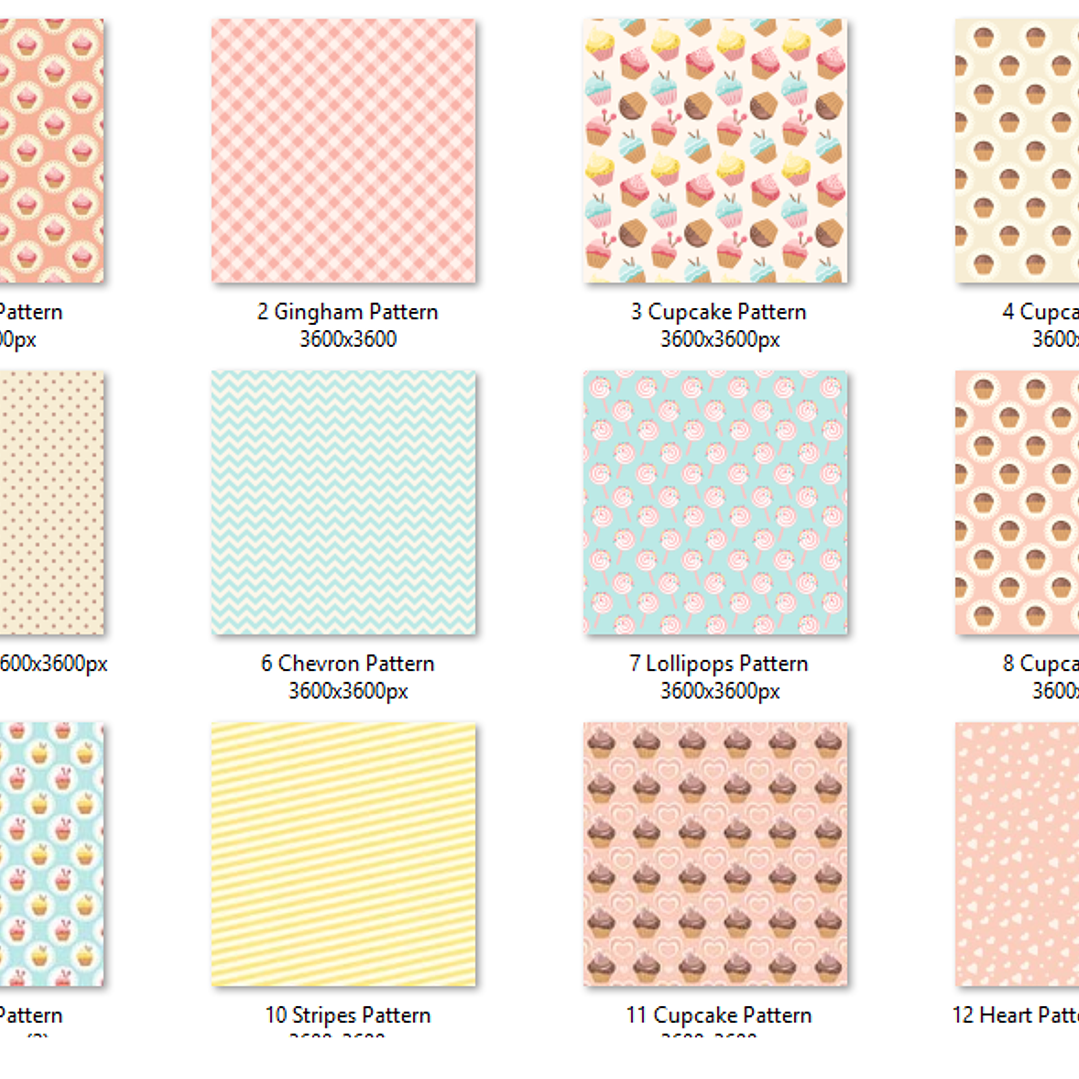 Kit Digital Papéis Cupcakes  2