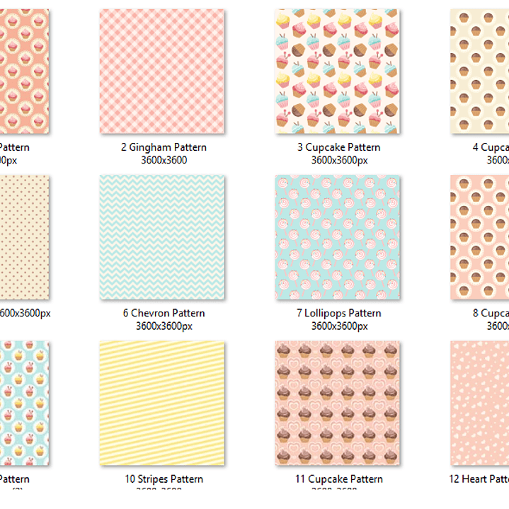 Kit Digital Papéis Cupcakes  2