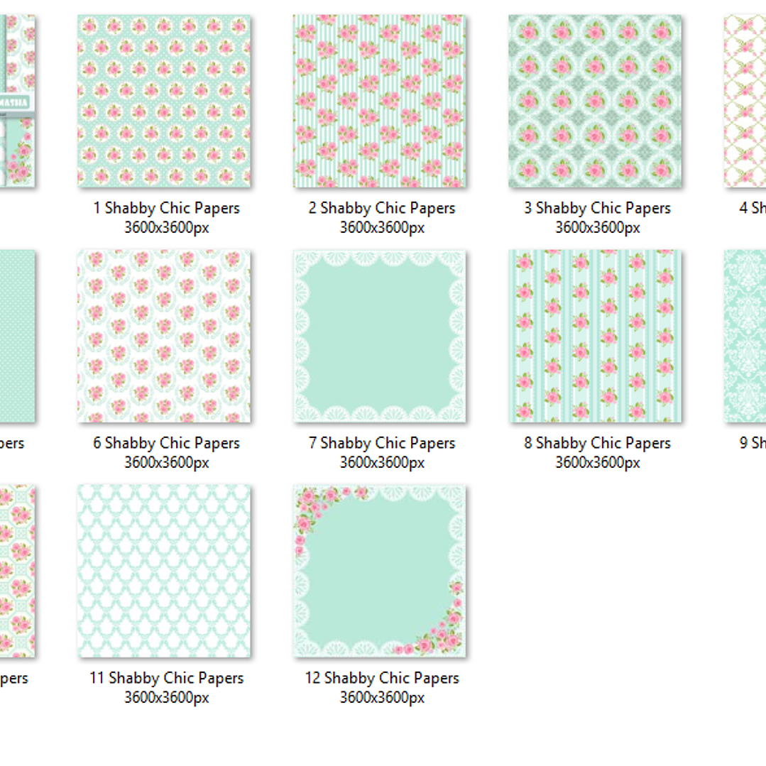 Kit Digital Papéis Floral Chique  2